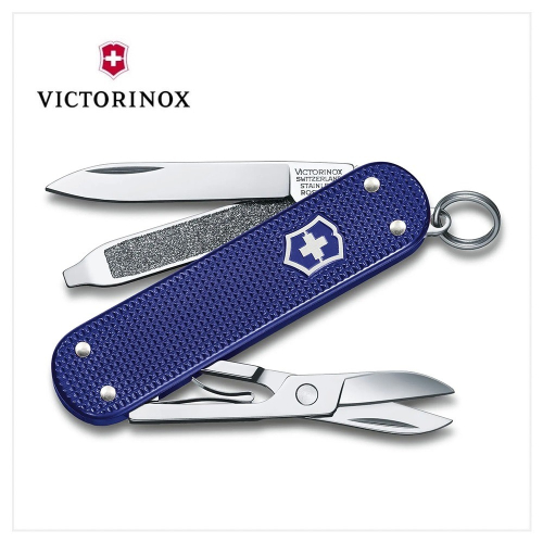 VICTORINOX 瑞士維氏瑞士刀 5用 58mm Night Dive 經典鋁合金深潛藍 0.6221.222G