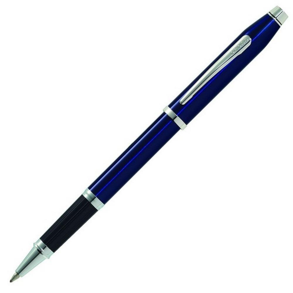CROSS 新世紀系列 鋼珠筆 黑亮漆白夾/藍亮漆白夾 AT0085-細節圖2
