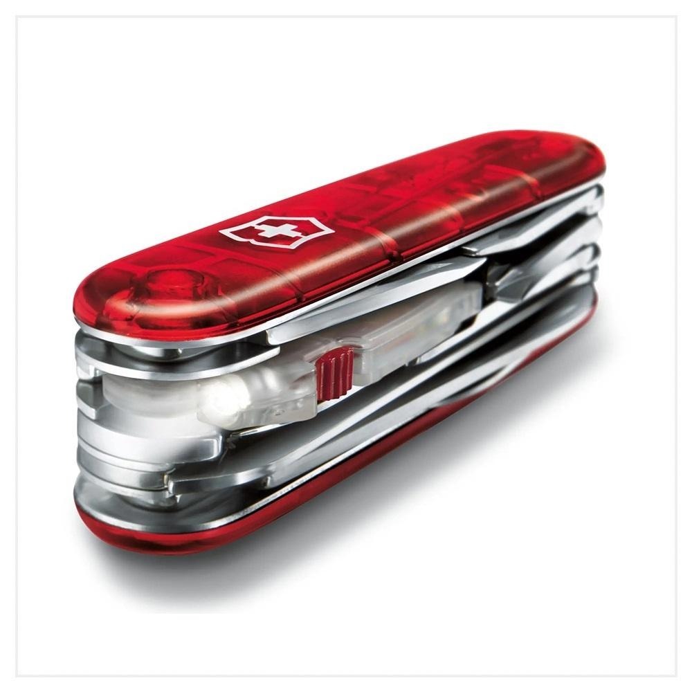 VICTORINOX 瑞士維氏 瑞士刀 Huntsman Lite 21用 91mm 透紅 1.7915.T-細節圖2