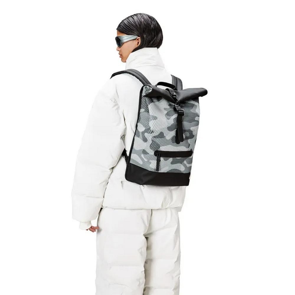 RAINS Rolltop Rucksack Mesh W3 網狀造型防水捲蓋後背包(13340)-細節圖3