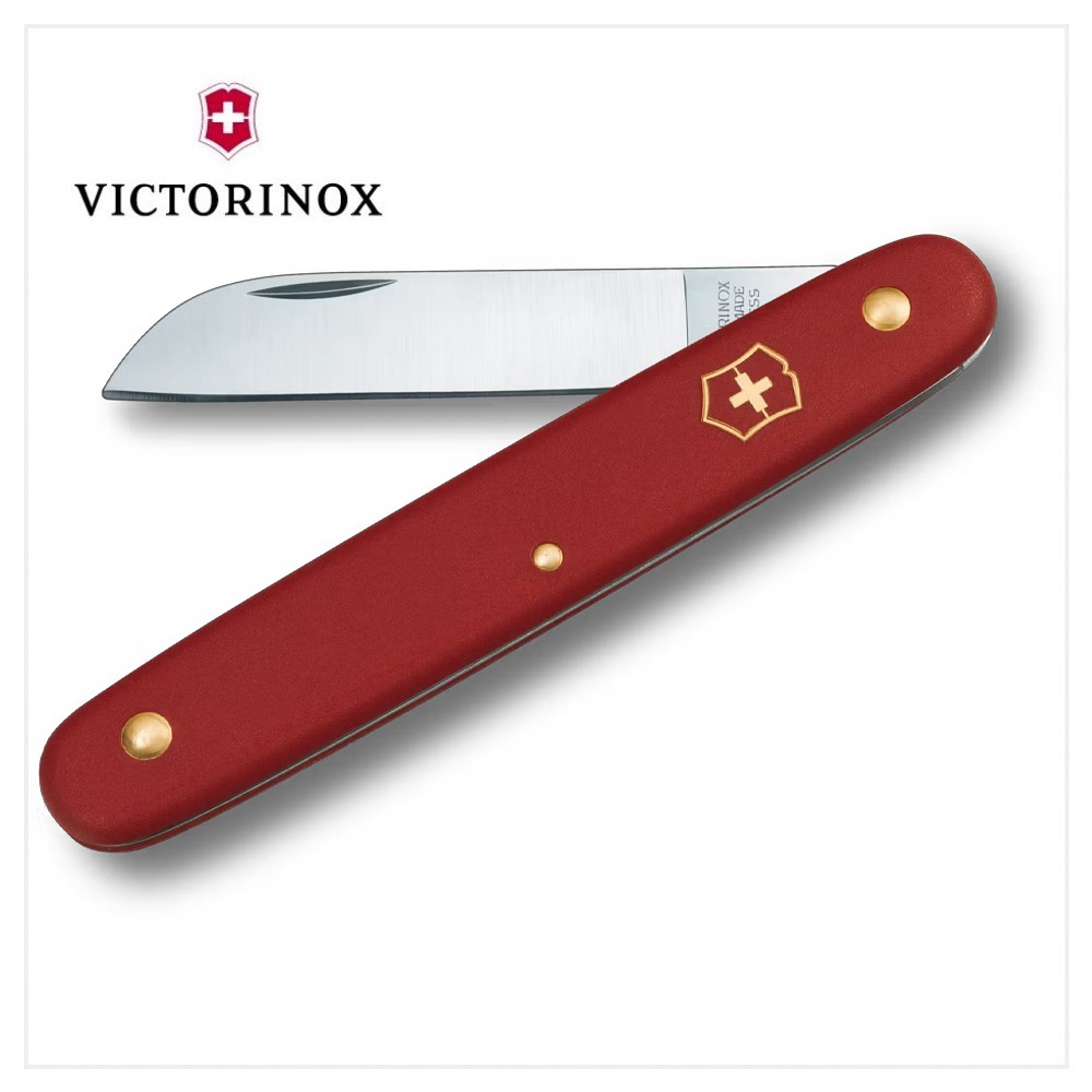 VICTORINOX 瑞士維氏 園藝 花卉刀 紅/黑/紫/藍/綠/粉 3.9050-細節圖3
