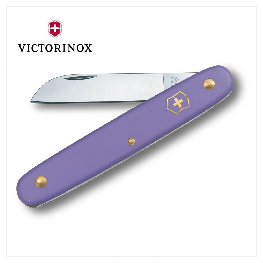 VICTORINOX 瑞士維氏 園藝 花卉刀 紅/黑/紫/藍/綠/粉 3.9050-規格圖8
