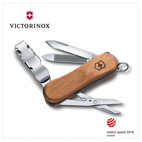 VICTORINOX 瑞士維氏 瑞士刀 Nail Clip Wood 580 65mm 0.6461.63