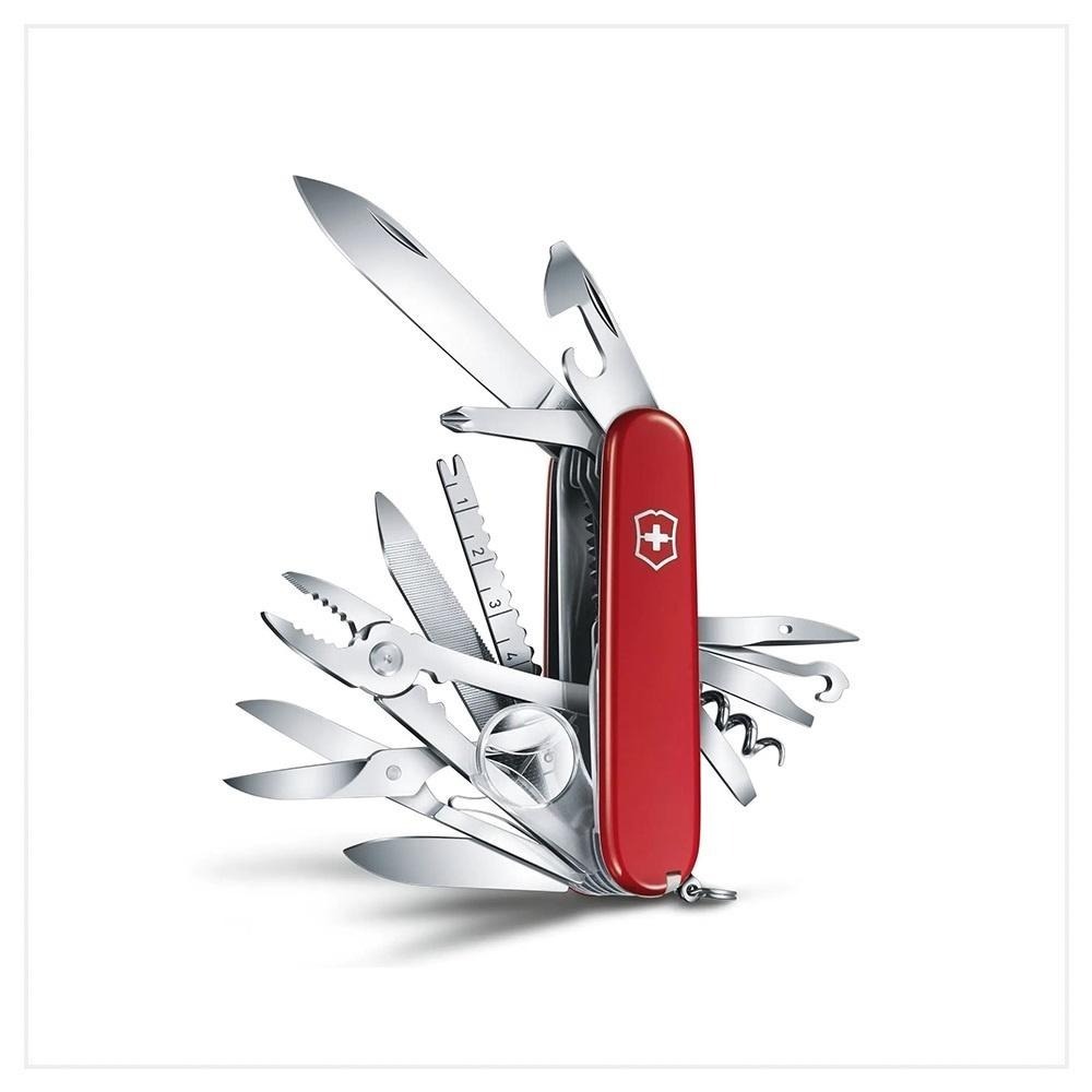 VICTORINOX 瑞士維氏 瑞士刀 Swiss Champ冠軍刀 33用 91mm 紅 1.6795-細節圖2
