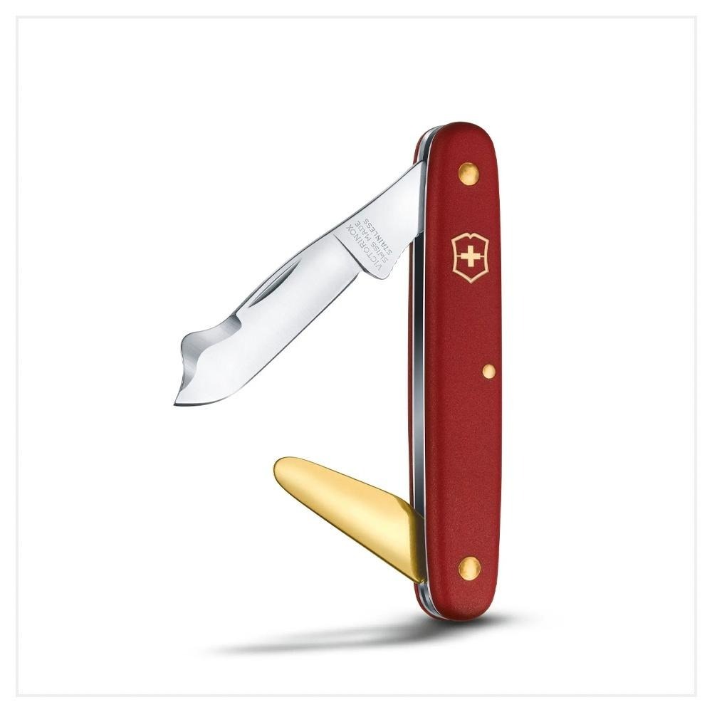 VICTORINOX 瑞士維氏 2用園藝刀(芽接刀/黃銅樹皮剝皮器) 3.9140-細節圖2