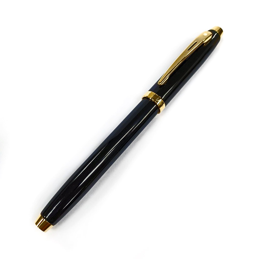 SHEAFFER 9322 100系列 黑亮漆金夾 鋼珠筆 E1932251-細節圖2