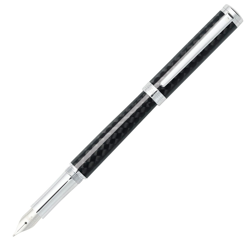 SHEAFFER 9234 Intensity王者系列 碳纖紋黑鋼筆 筆套禮盒 E0923443-細節圖2