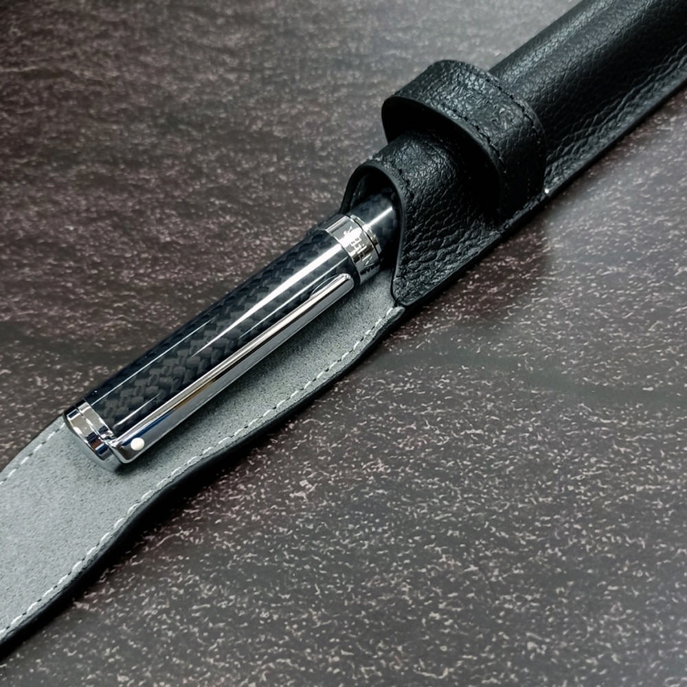 SHEAFFER 9234 Intensity王者系列 碳纖紋黑鋼筆 筆套禮盒 E0923443-細節圖3