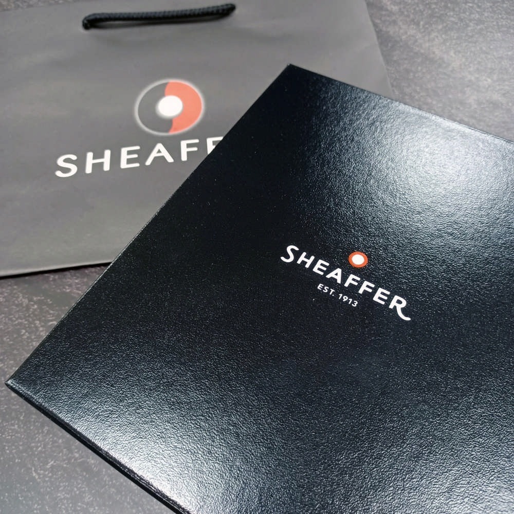 SHEAFFER 9234 Intensity王者系列 碳纖紋黑鋼筆 筆套禮盒 E0923443-細節圖5