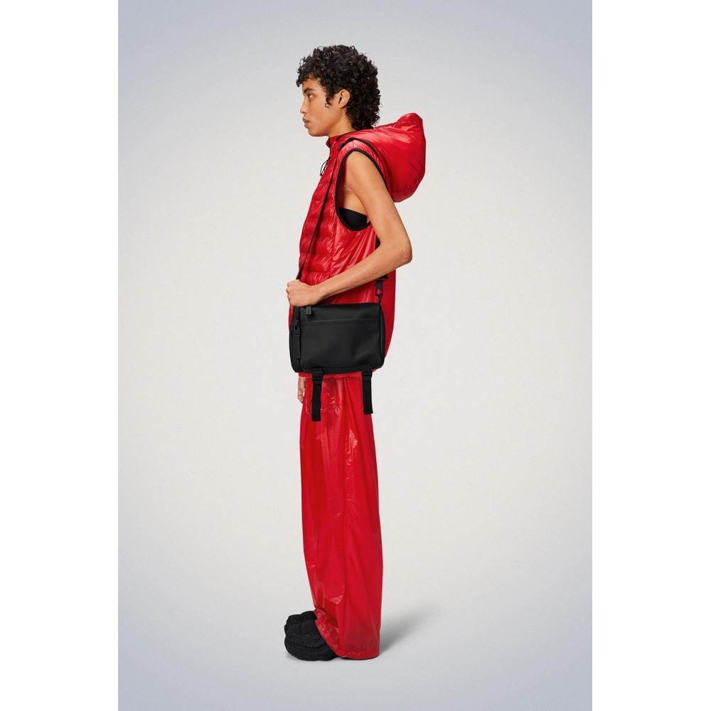 RAINS Texel Crossbody Bag W3 防水多功能隨身包(14260) Black-細節圖3