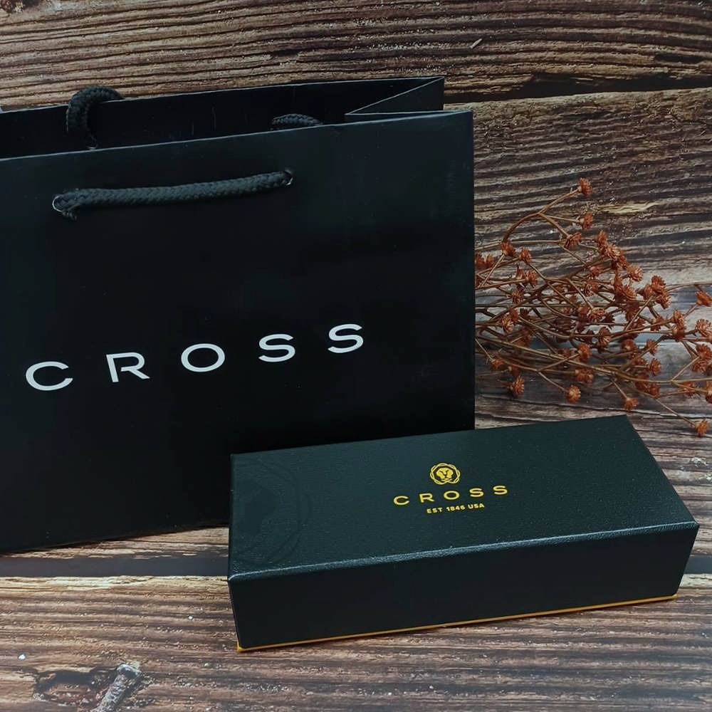 CROSS 經典世紀系列 原子筆 PVD黑色/鈦灰微滾花 AT0082-136/AT0082-137-細節圖2