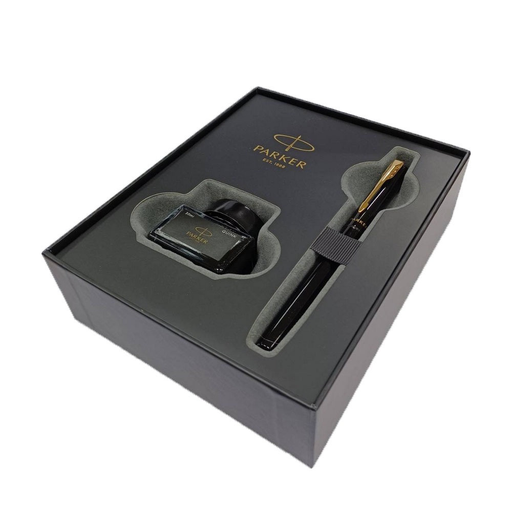 PARKER 2024新威雅特別版龍筆 墨水禮盒 黑鋼筆-細節圖3