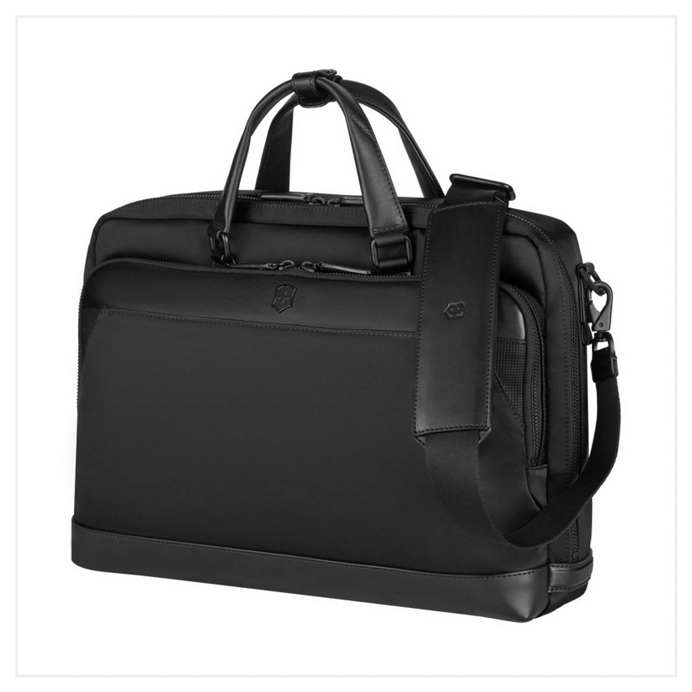 VICTORINOX 瑞士維氏 AlexNero系列 15.6吋電腦公事包 黑/海軍藍 611805/653670-細節圖2