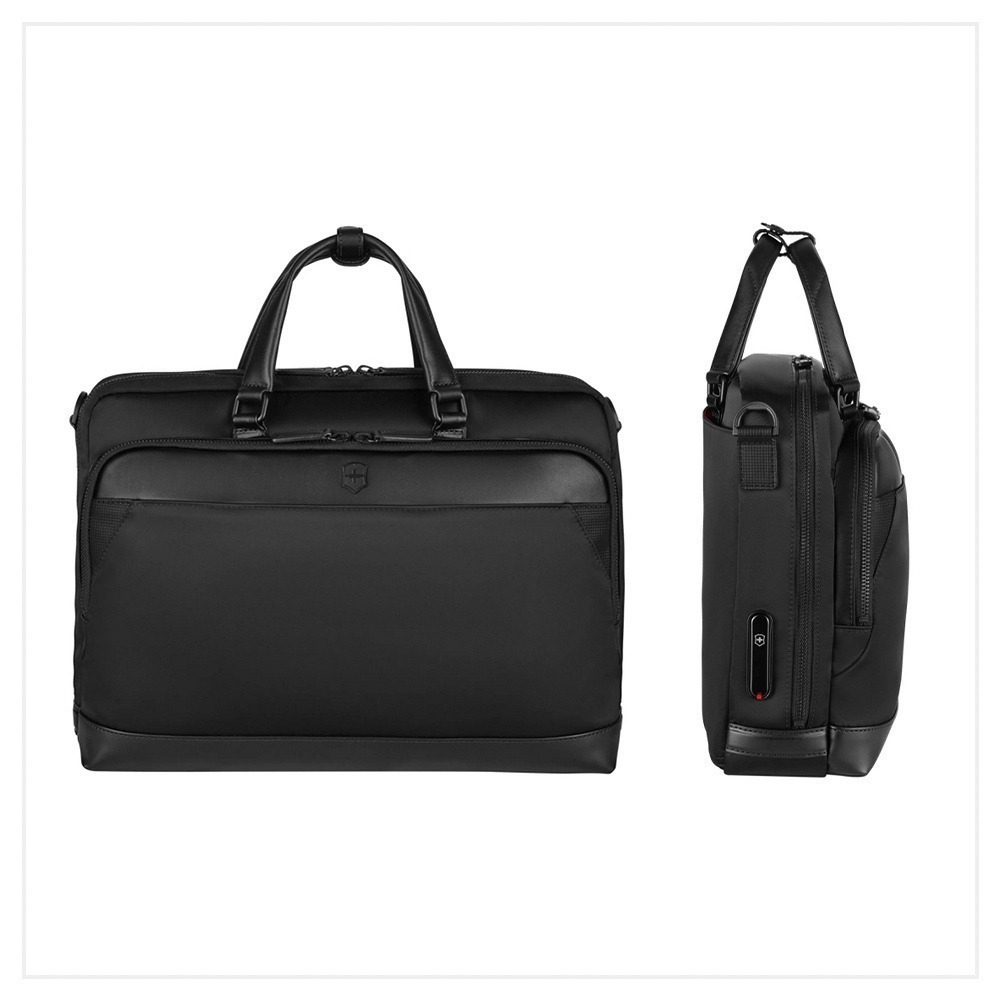 VICTORINOX 瑞士維氏 AlexNero系列 15.6吋電腦公事包 黑/海軍藍 611805/653670-細節圖5