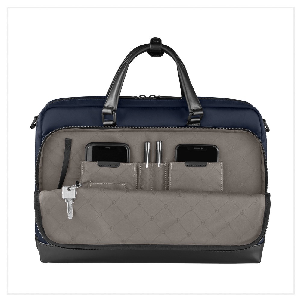 VICTORINOX 瑞士維氏 AlexNero系列 15.6吋電腦公事包 黑/海軍藍 611805/653670-細節圖8