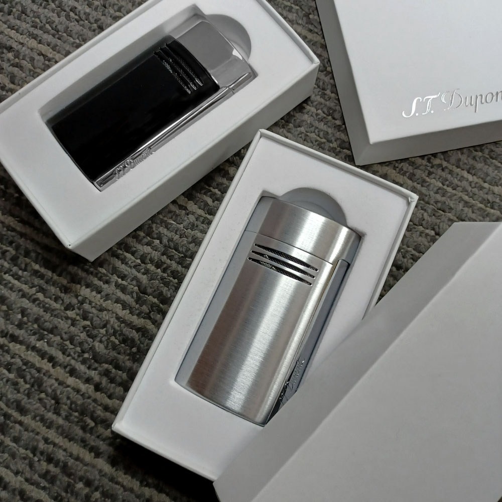 S.T.Dupont 都彭 打火機 MEGAJET 黑/銀 20701/20702-細節圖3