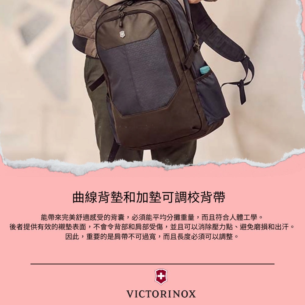 VICTORINOX 瑞士維氏 Altmont Original 15.6吋 電腦後背包 藍 606743-細節圖10