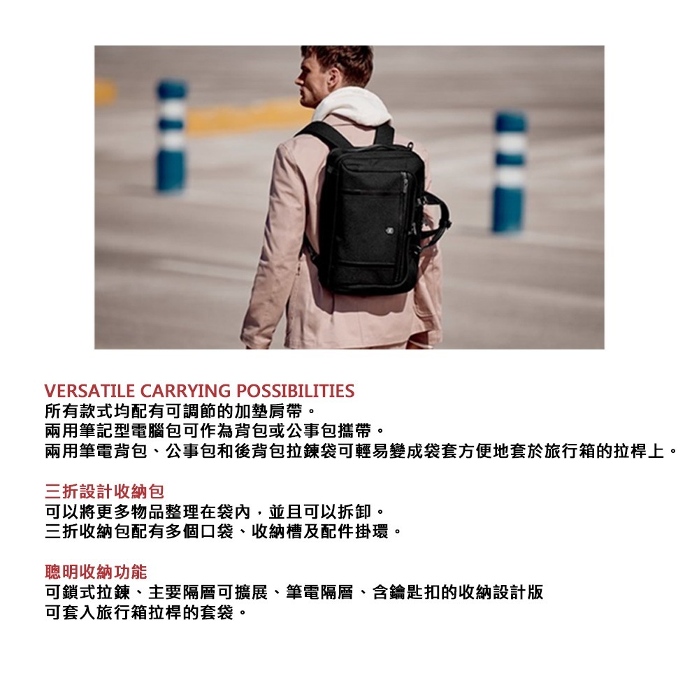 VICTORINOX 瑞士維氏 Werks Professional Crossbody 手提側背包 611473-細節圖11