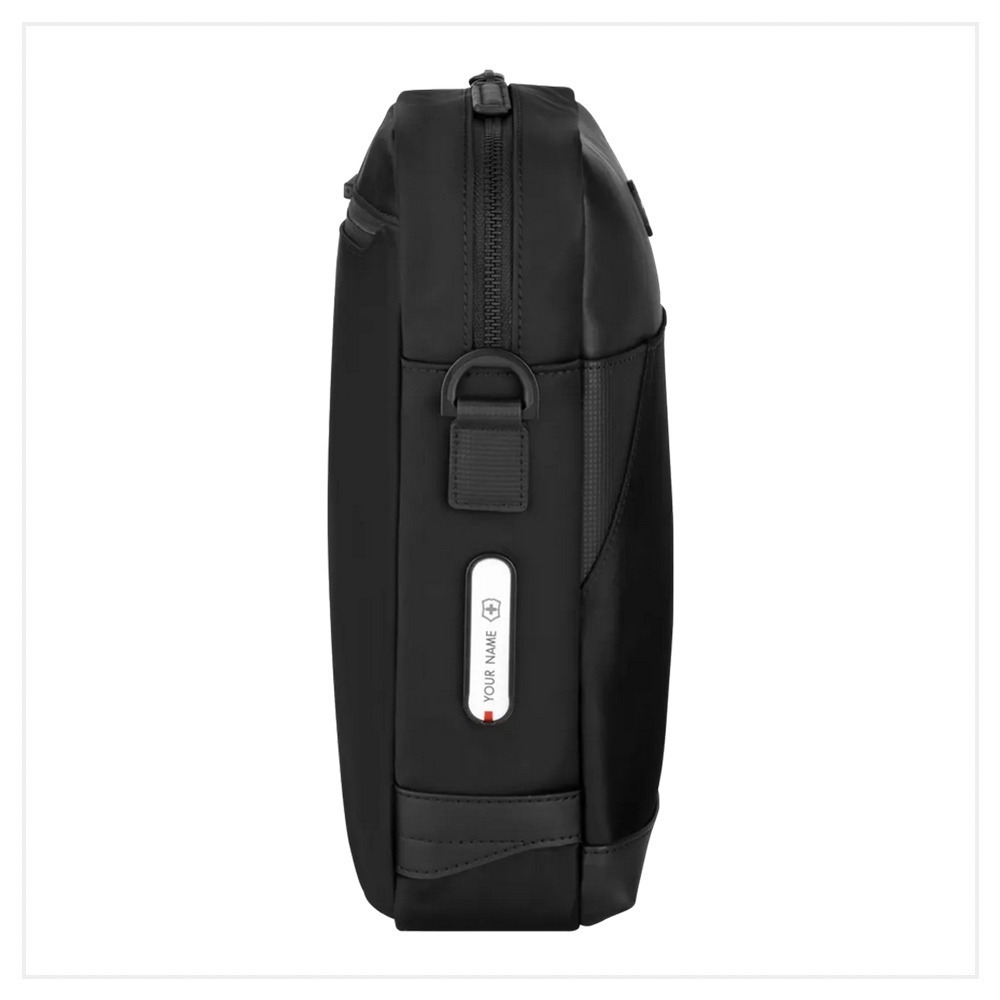 VICTORINOX 瑞士維氏 AlexNero系列 直式隨身斜背包 黑/海軍藍 612767/653674-細節圖6