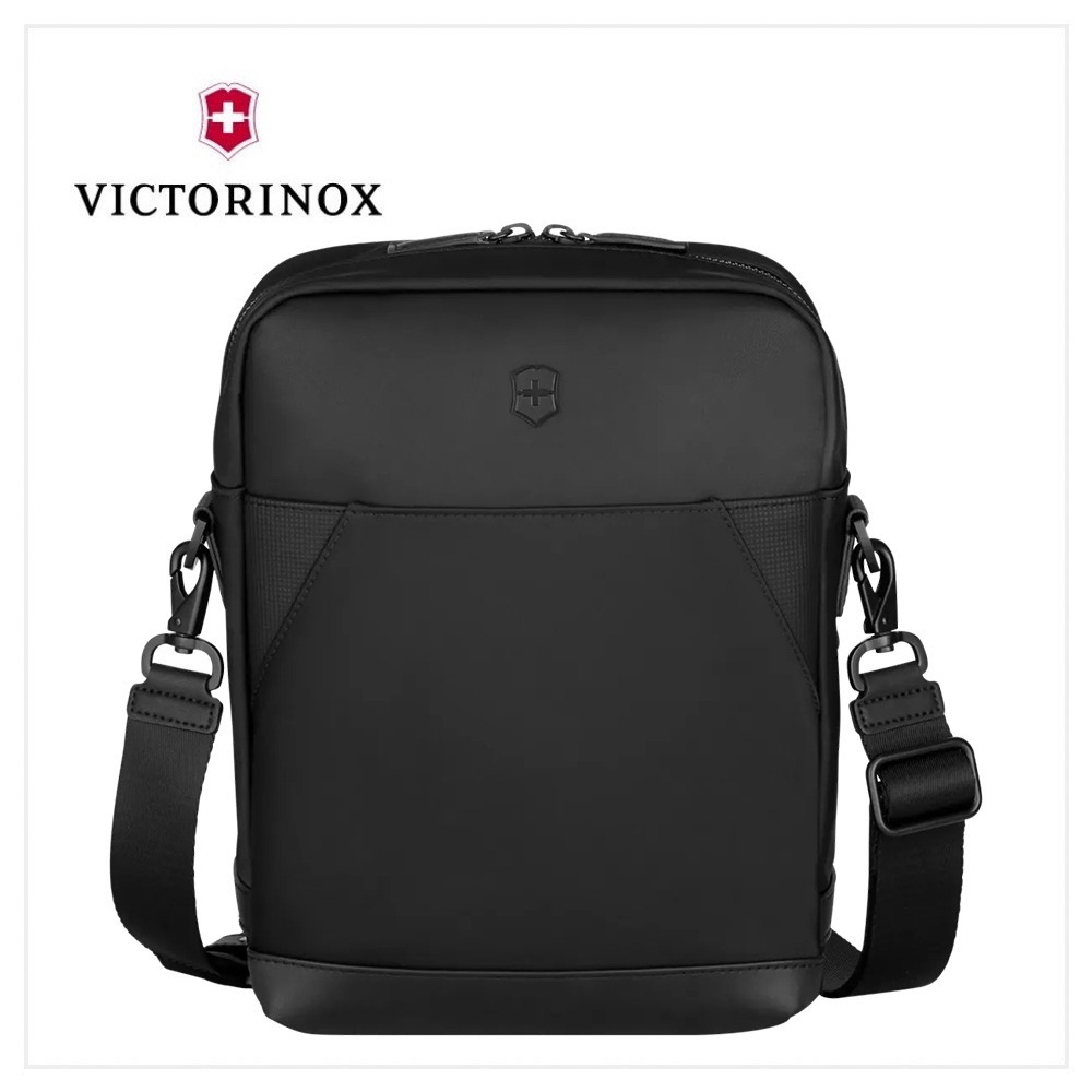 VICTORINOX 瑞士維氏 AlexNero系列 直式隨身斜背包 黑/海軍藍 612767/653674-規格圖11