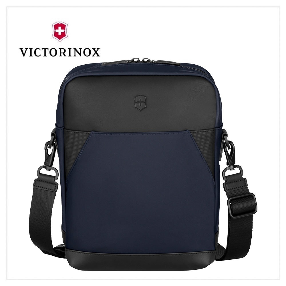 VICTORINOX 瑞士維氏 AlexNero系列 直式隨身斜背包 黑/海軍藍 612767/653674-規格圖11
