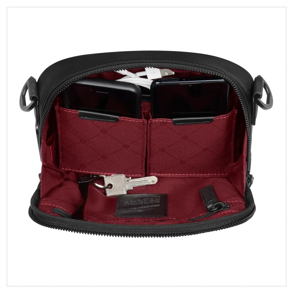 VICTORINOX 瑞士維氏 AlexNero系列 橫式精巧斜背包 612768-細節圖4