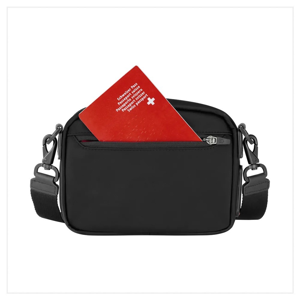 VICTORINOX 瑞士維氏 AlexNero系列 橫式精巧斜背包 612768-細節圖6