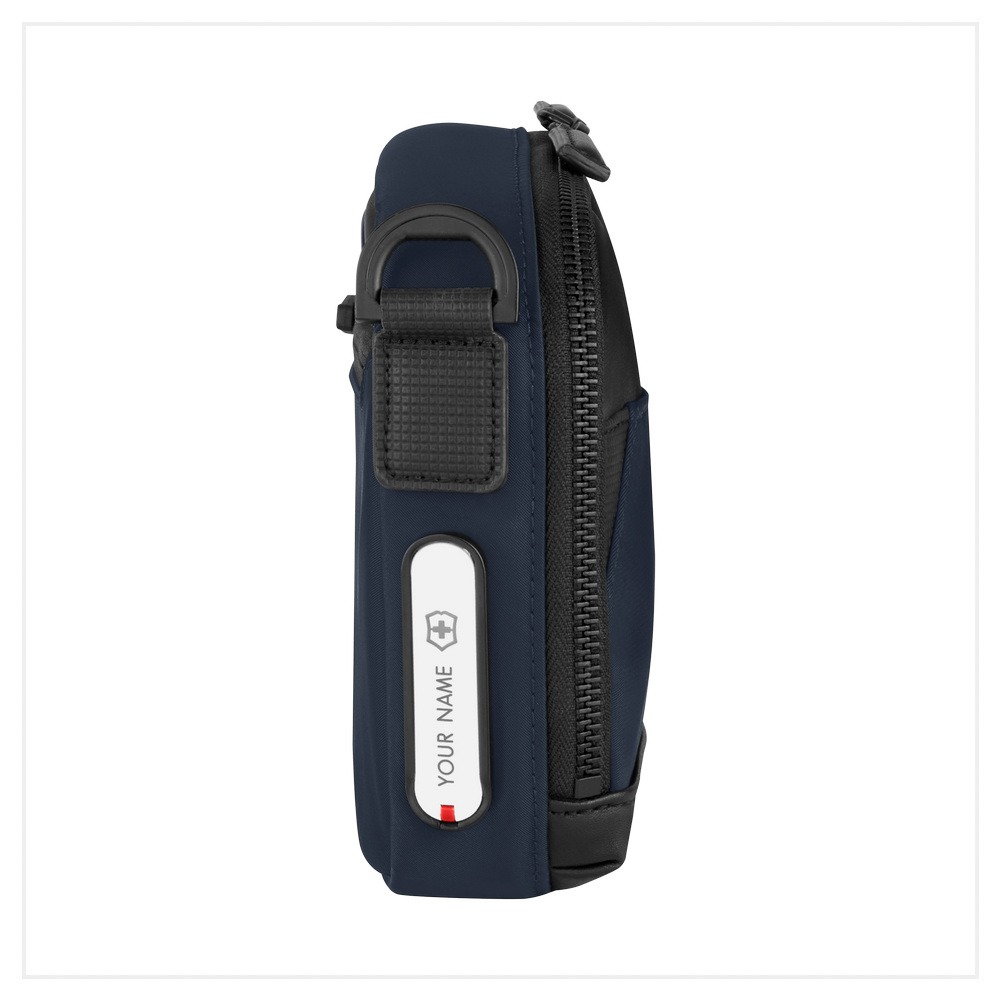VICTORINOX 瑞士維氏 AlexNero系列 橫式隨身斜背包 黑/海軍藍 612768/653675-細節圖10