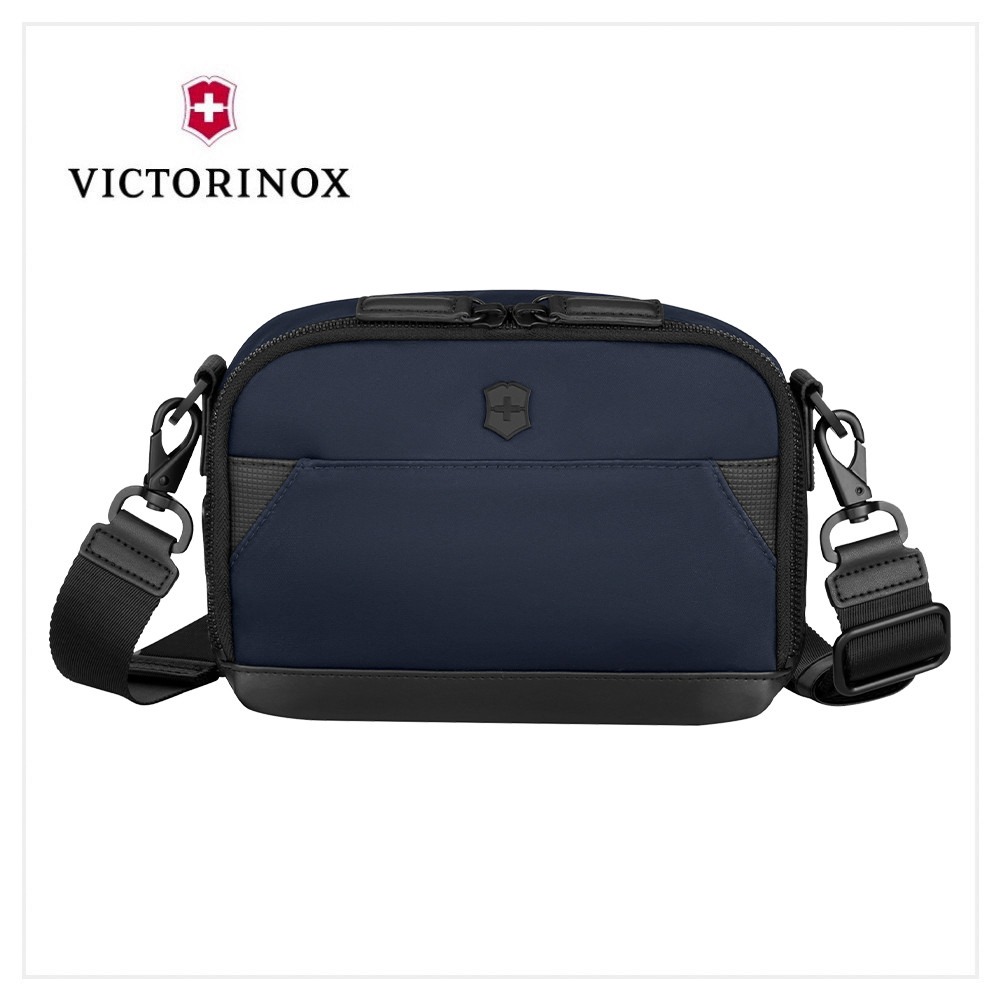 VICTORINOX 瑞士維氏 AlexNero系列 橫式隨身斜背包 黑/海軍藍 612768/653675-規格圖11