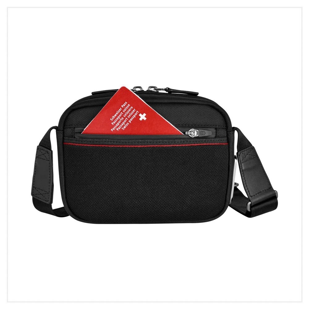 VICTORINOX 瑞士維氏 Architecture Urban2 城市系列斜背包 6x22x16 黑 653349-細節圖3
