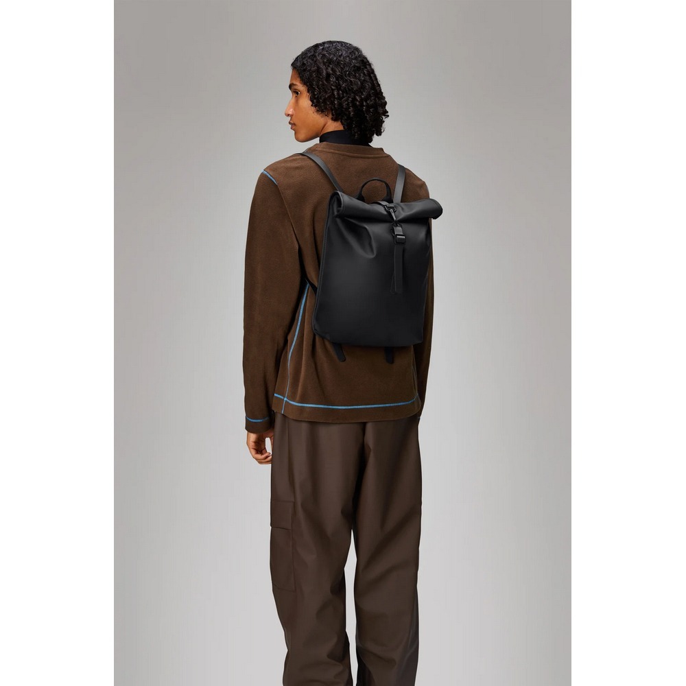 Rains Rolltop Rucksack Mini W3 經典防水迷你捲蓋後背包(13330)-細節圖4