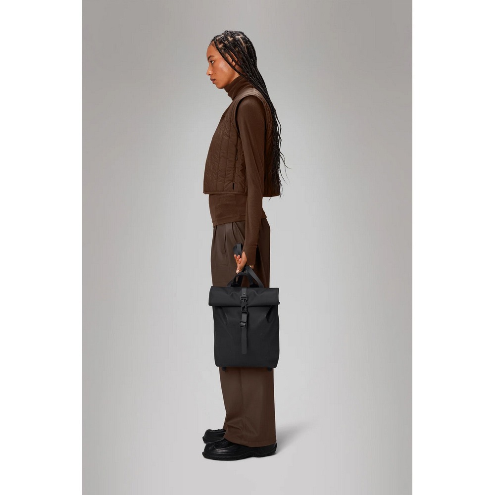 Rains Rolltop Rucksack Mini W3 經典防水迷你捲蓋後背包(13330)-細節圖5