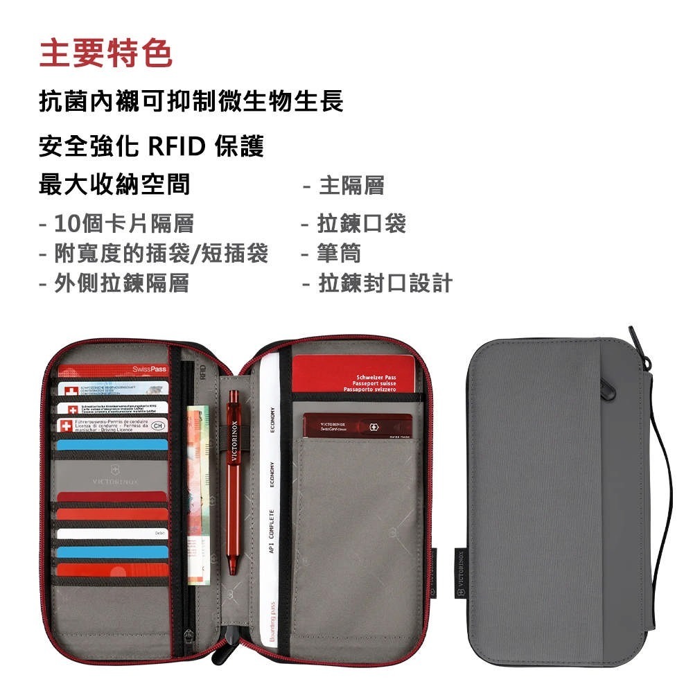 VICTORINOX 瑞士維氏 Travel Essentials 旅行事務夾 653371/653372-細節圖7