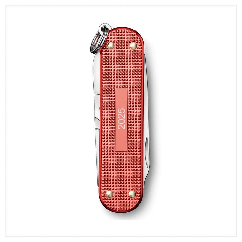 VICTORINOX 瑞士維氏 瑞士刀 2025限量 鋁合金岩紅 58mm 0.6221.L25-細節圖3