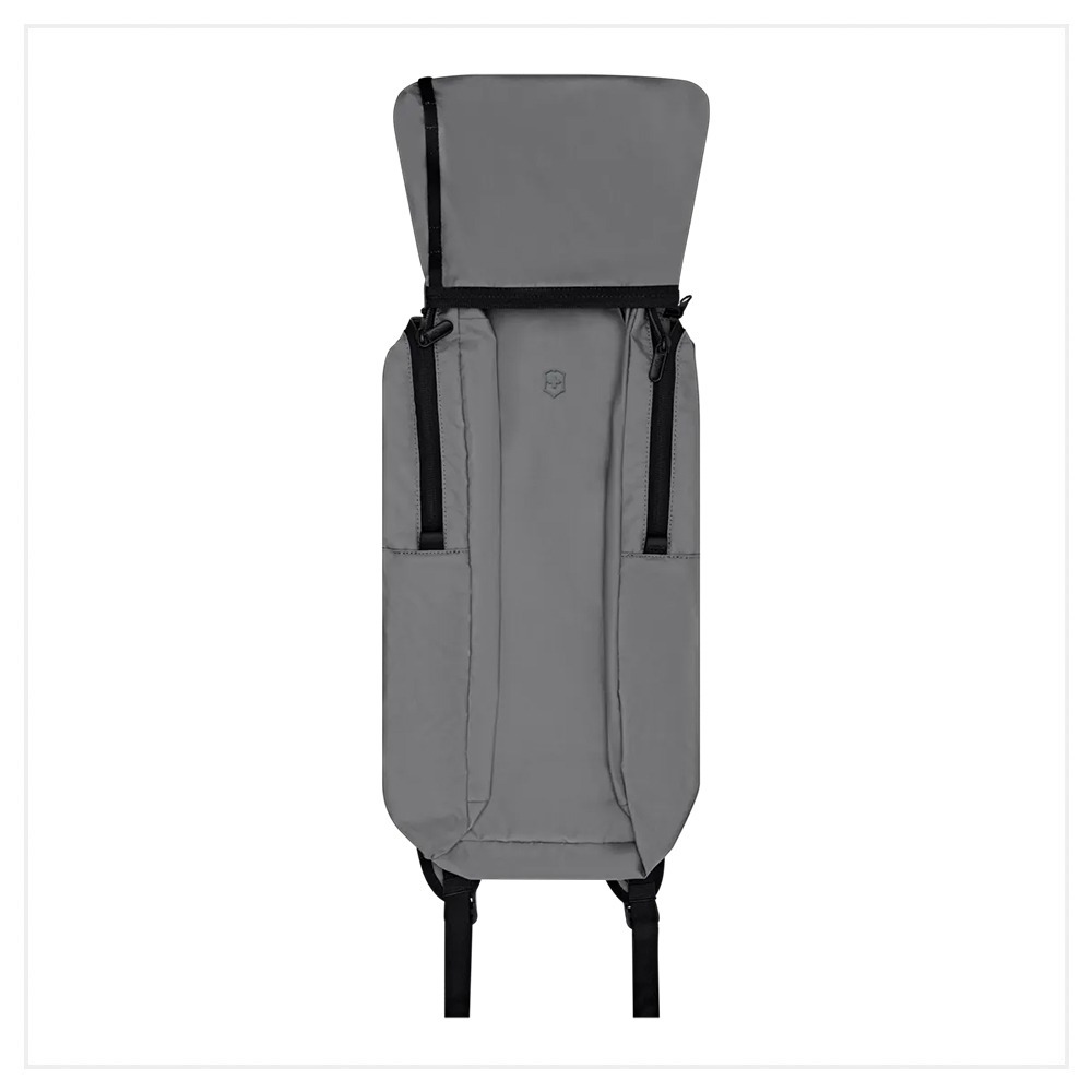 VICTORINOX 瑞士維氏 Travel Essentials 可摺疊後背包 黑/灰 653386/653387-細節圖8