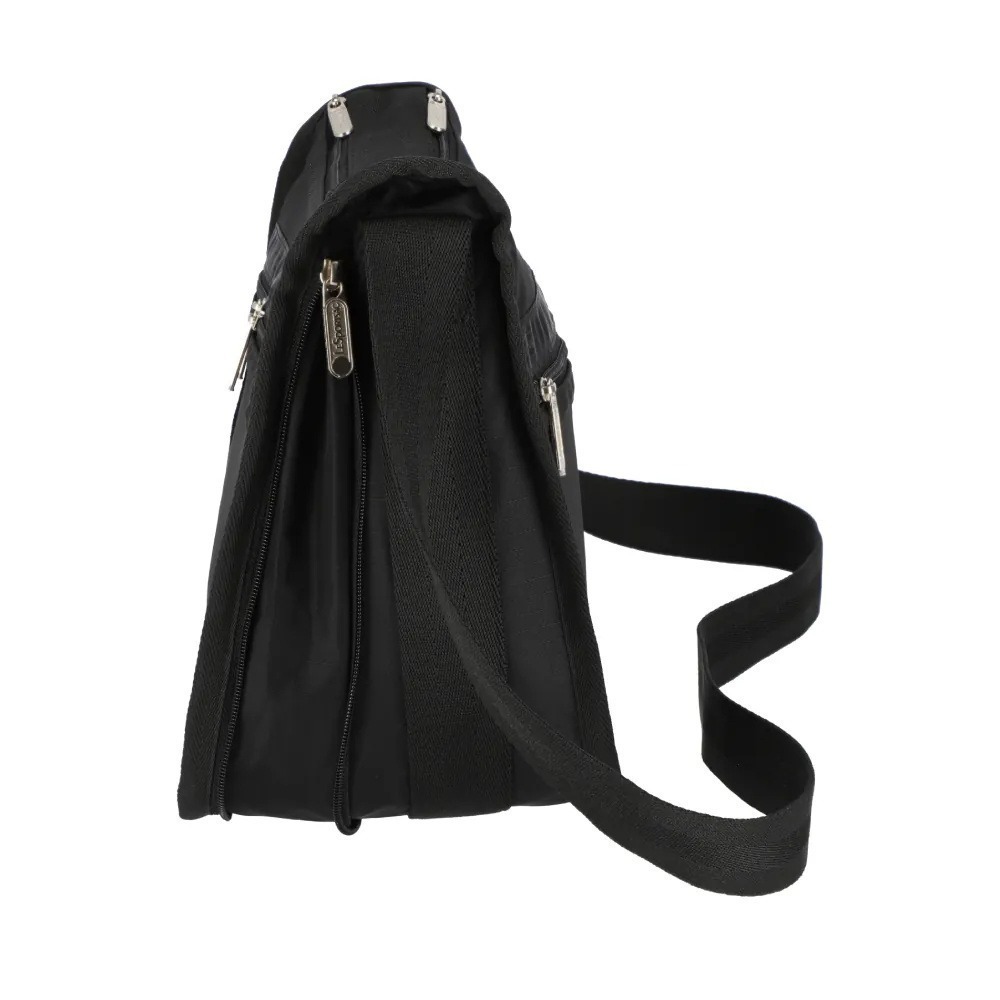LeSportsac Deluxe Everyday Bag 奢華斜背包(7507) R086永恒黑-細節圖2
