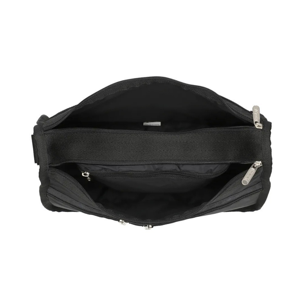 LeSportsac Deluxe Everyday Bag 奢華斜背包(7507) R086永恒黑-細節圖3