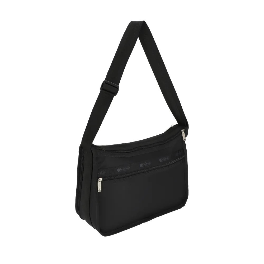 LeSportsac Deluxe Everyday Bag 奢華斜背包(7507) R086永恒黑-細節圖4
