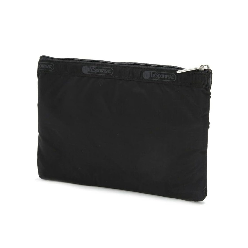 LeSportsac 2025夏季新品 3-Zip Cosmetic 三層拉鍊化妝包(7158) RO86永恆黑-細節圖2