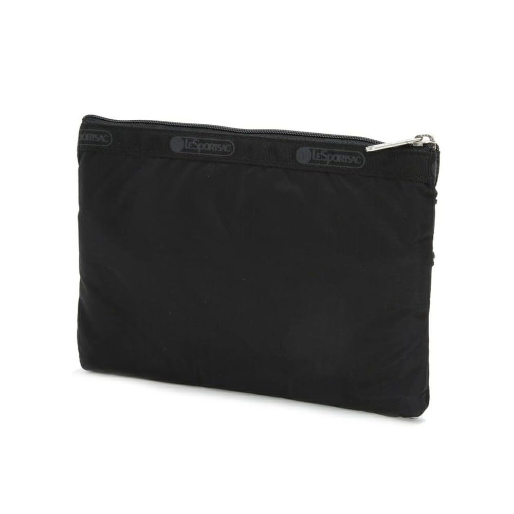 LeSportsac 3-Zip Cosmetic 三層拉鍊化妝包(7158) R086永恆黑-細節圖2