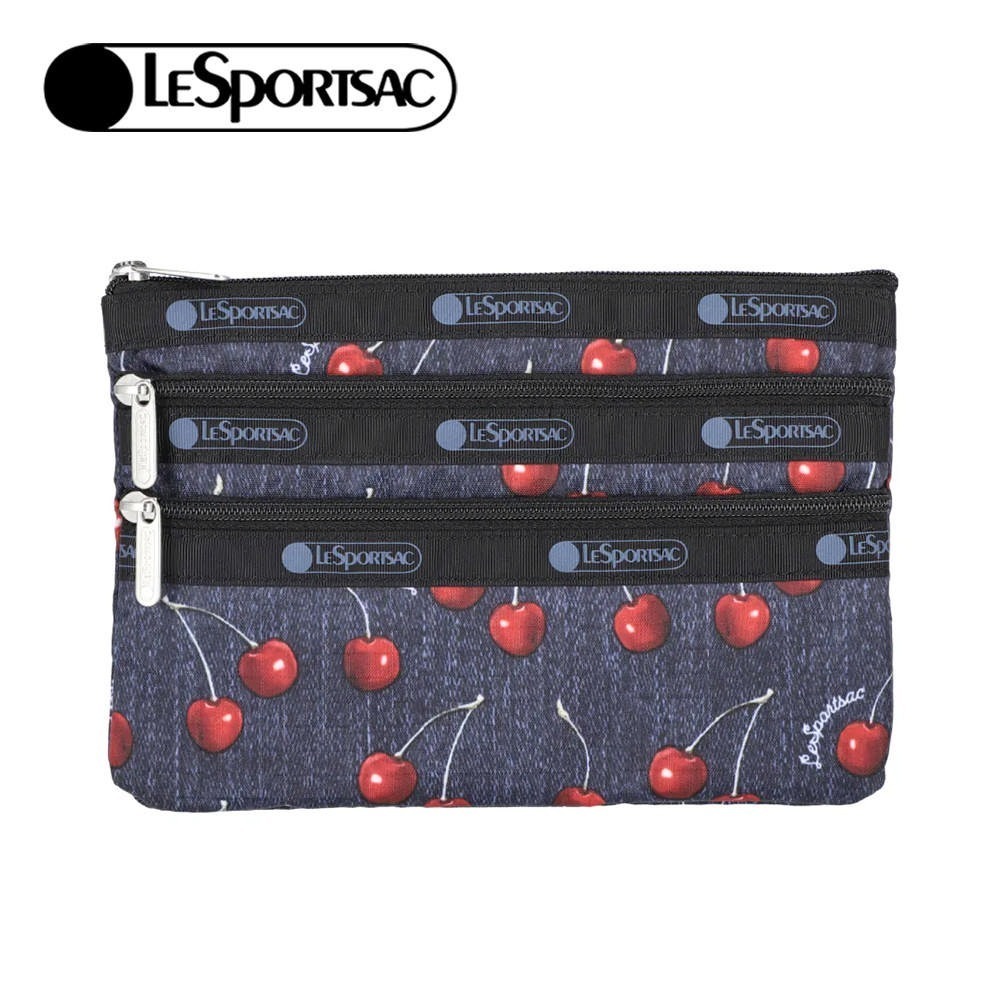 LeSportsac 2025夏季新品 3-Zip Cosmetic 三層拉鍊化妝包(7158)-規格圖11