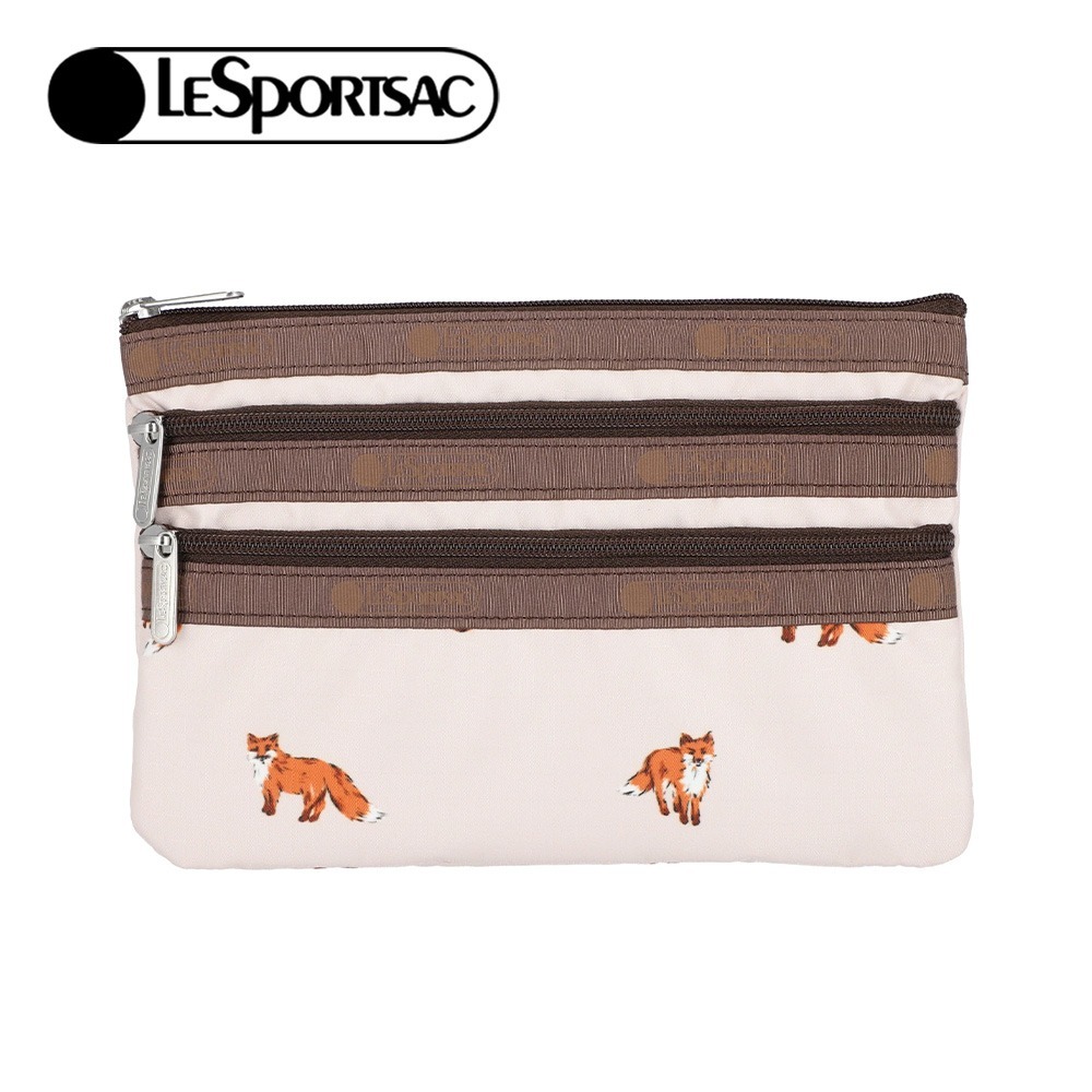 LeSportsac 2025夏季新品 3-Zip Cosmetic 三層拉鍊化妝包(7158)-規格圖11