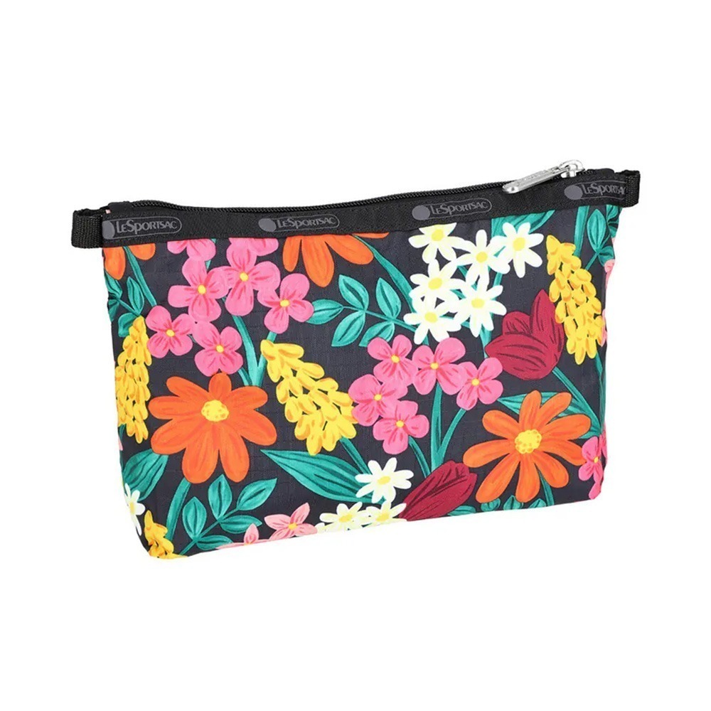 LeSportsac 2025夏季新品 Cosmetic Clutch 雙層拉鍊化妝包(7105)-細節圖3