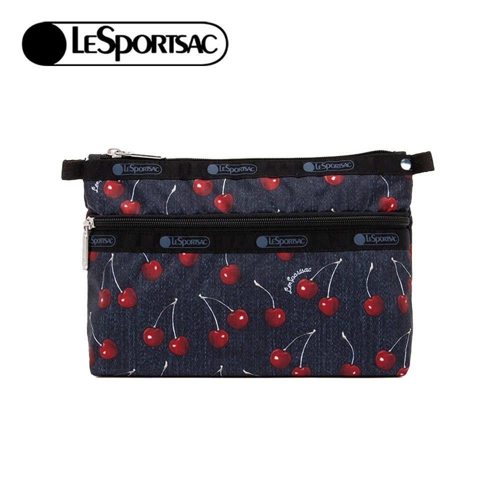 LeSportsac 2025夏季新品 Cosmetic Clutch 雙層拉鍊化妝包(7105)-規格圖11