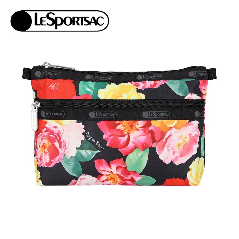 LeSportsac 2025夏季新品 Cosmetic Clutch 雙層拉鍊化妝包(7105)-規格圖11
