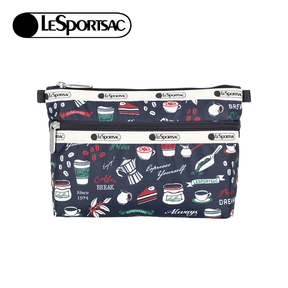 LeSportsac 2025夏季新品 Cosmetic Clutch 雙層拉鍊化妝包(7105)-規格圖11