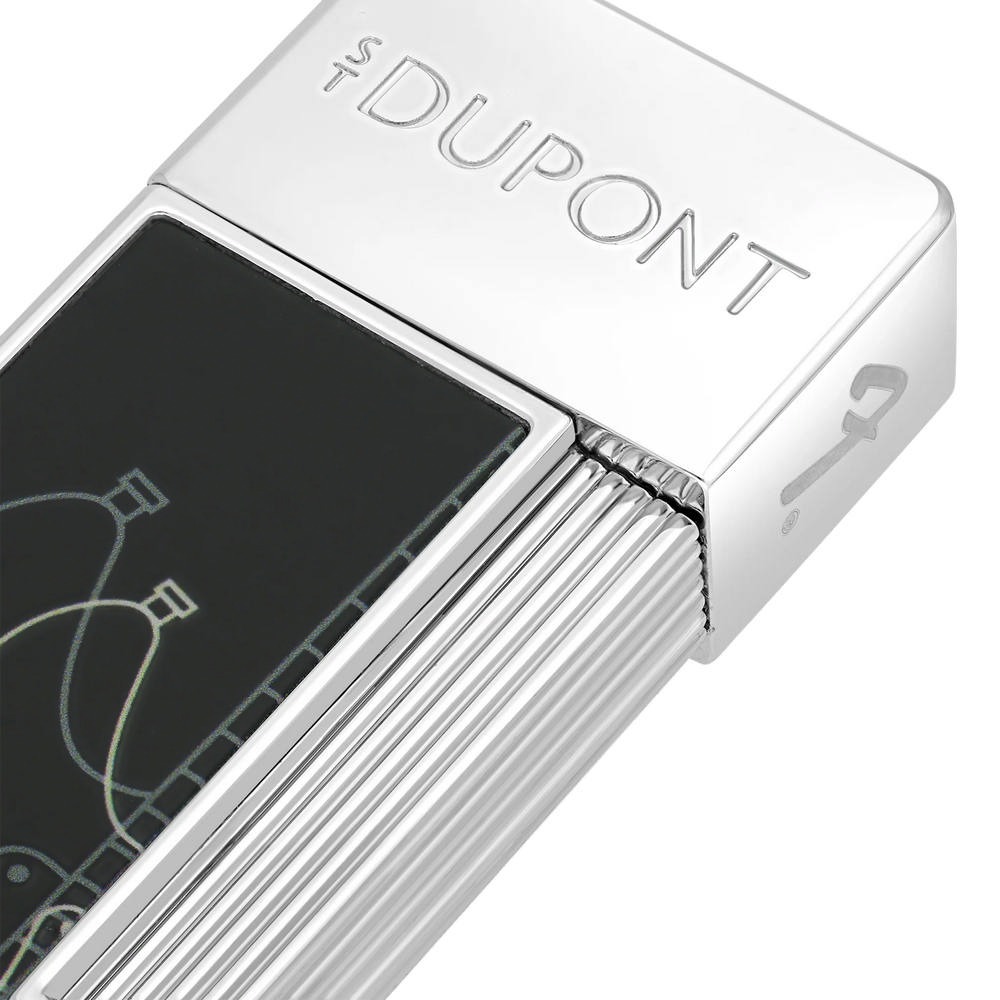 S.T.Dupont 都彭 TWIGGY系列 打火機 fender black/chrome 30025-細節圖4