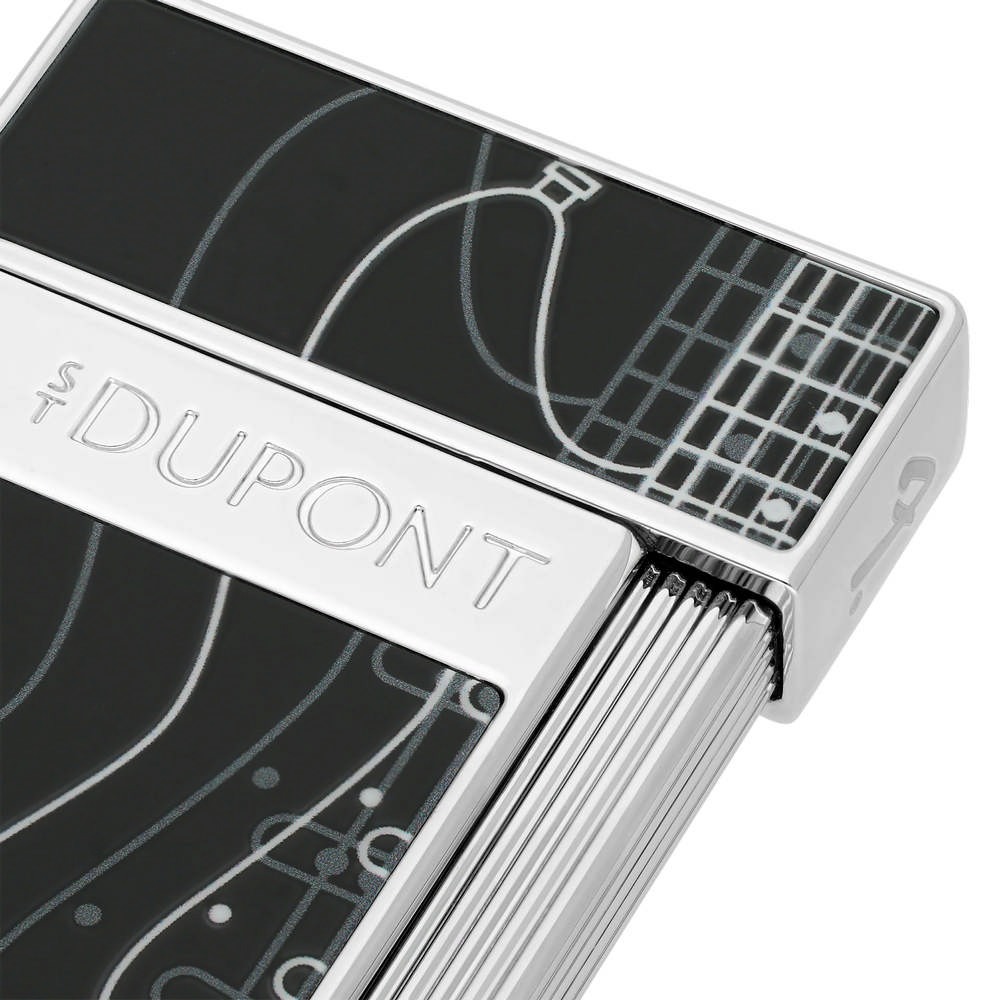 S.T.Dupont 都彭 SLIMMY系列 打火機 fender black/chrome 28025-細節圖4