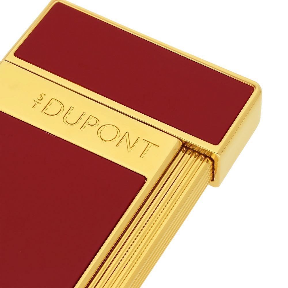 S.T.Dupont 都彭 SLIMMY系列 打火機 burgundy/golden 28030-細節圖4
