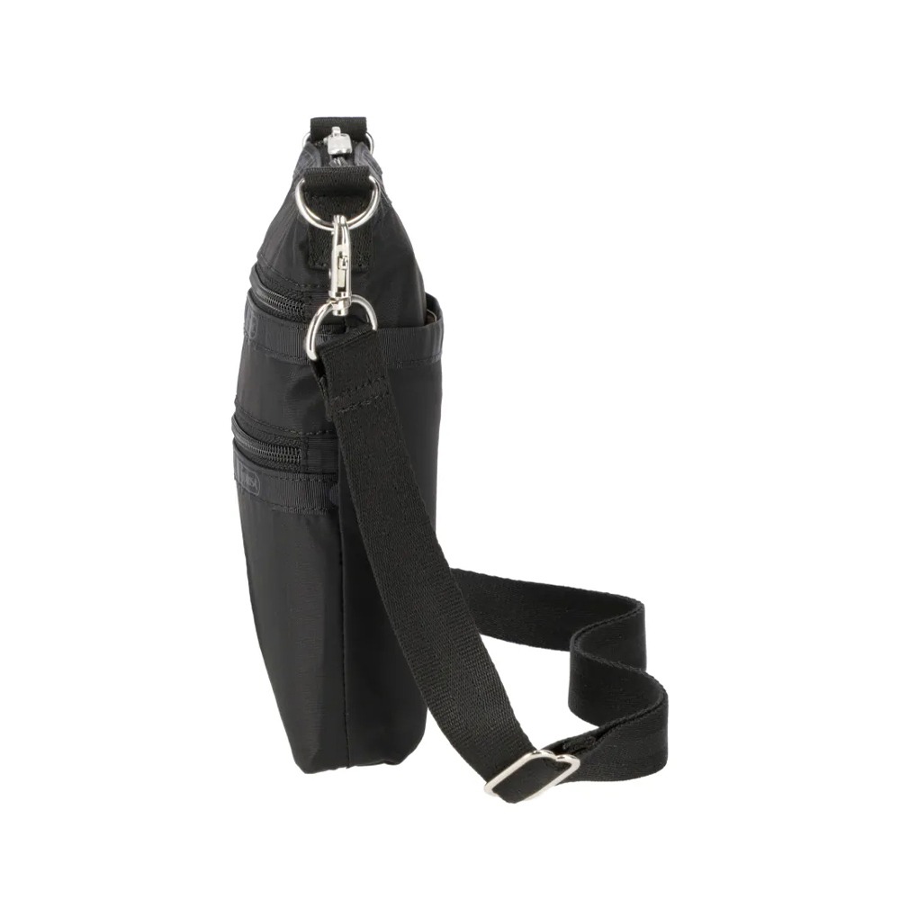 LeSportsac 2025夏季新品 3-Zip Crossbody 三層拉鍊斜背包(4007) R086永恒黑-細節圖3